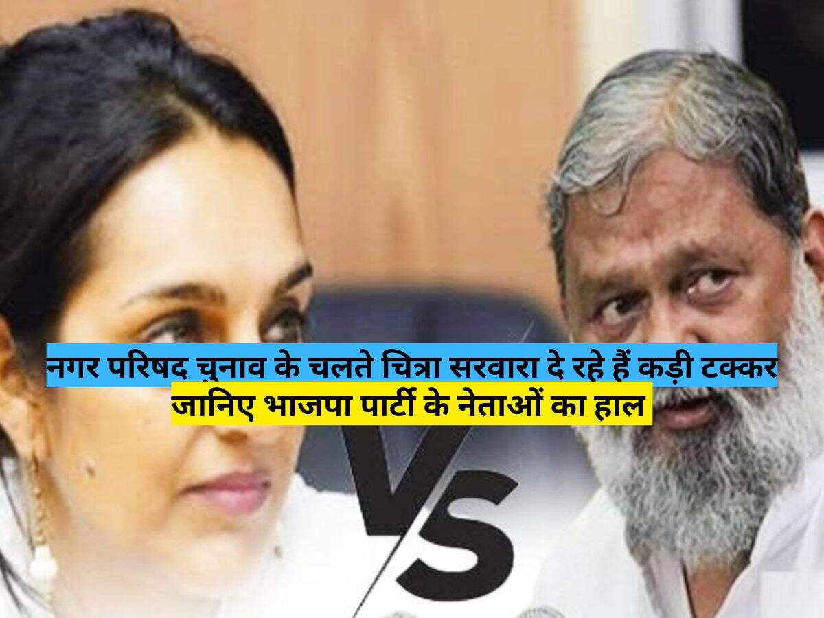 नगर परिषद चुनाव के चलते चित्रा सरवारा दे रहे हैं कड़ी टक्कर, जानिए भाजपा पार्टी के नेताओं का हाल&nbsp;
