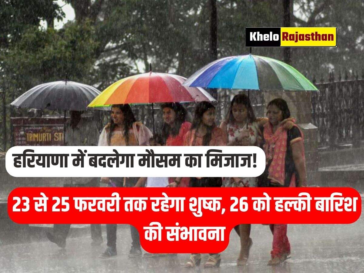 HARYANA WEATHER REPORT TODAY