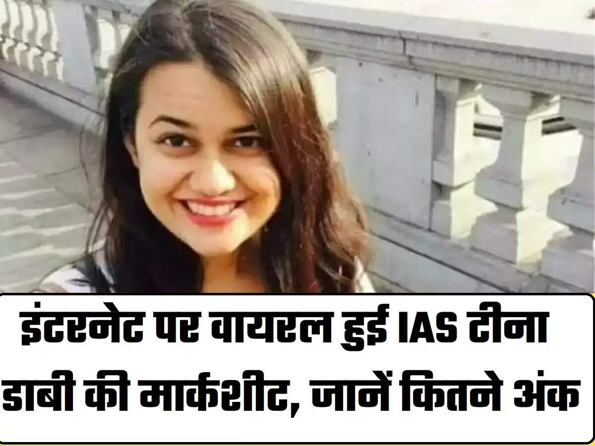 Tina Dabi Marksheet: 