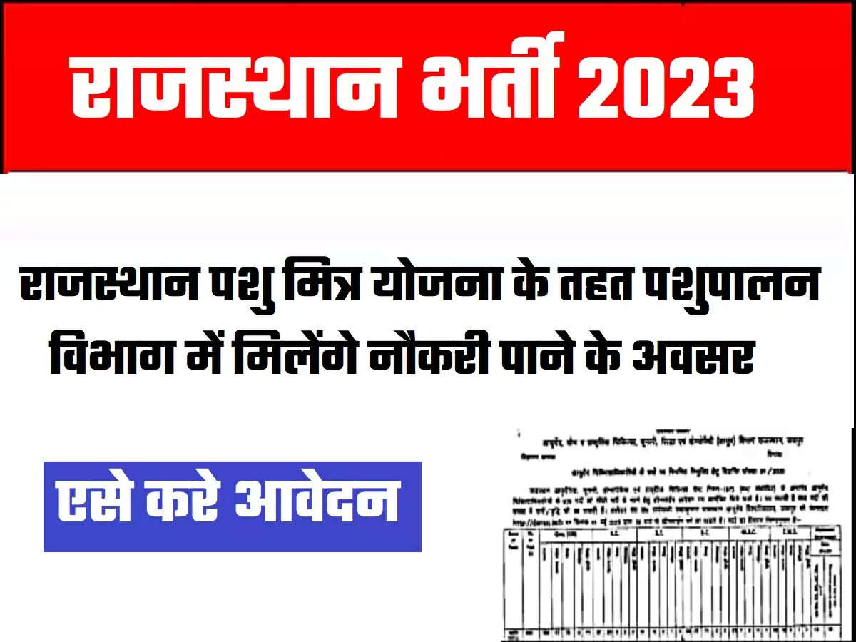 Rajasthan Pashu Mitr Yojana