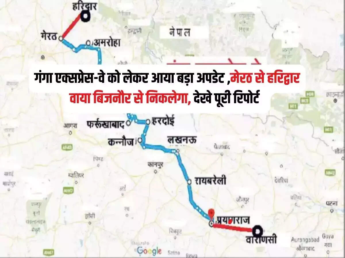 Meerut to Haridwar via Bijnor Ganga Expressway